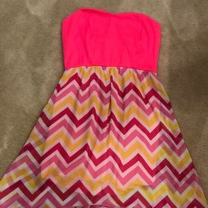 DOROTHY chevron print dress